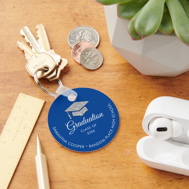 Studenten Photo 2024 KeepsakBlue Nyckelring (Skrivbord)