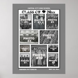 Studenten Photo Collage 10 Bilder Poster