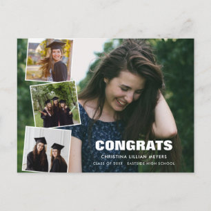 Studenten Photo Collage Fyra fotovykort Vykort