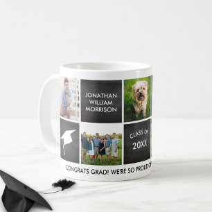 Studenten Photo Collage Gift klass 20XX Anpassning Kaffemugg