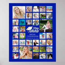 Studenten Photo Collage GRAD Minnemorative Poster