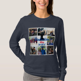 Studenten Photo Collage Personlig T-shirt
