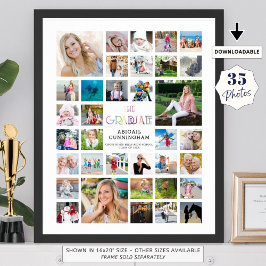 Studenten Photo Collage STUDENT Keepsaké Poster