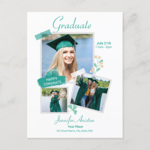 Studenten Photo Collage, Studenten-meddelande Vykort