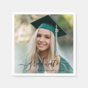 Studenten Photo Elegant Script Girl Student Pappersservett