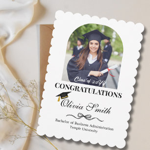 Studenten Photo Grattis Student Snyggt Julkort
