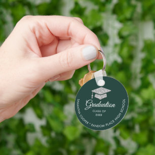 Studenten Photo Grönt 2024 Keepsaké any Färg Nyckelring