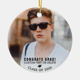 Studenten Photo Keepsaké Gift Modern klass 20XX Julgransprydnad Keramik