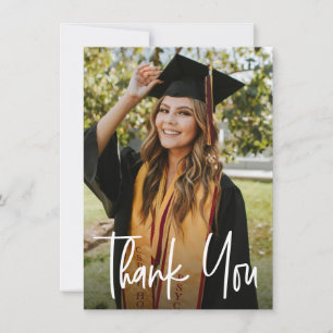 Studenten Photo Modern handskript Tack Kort