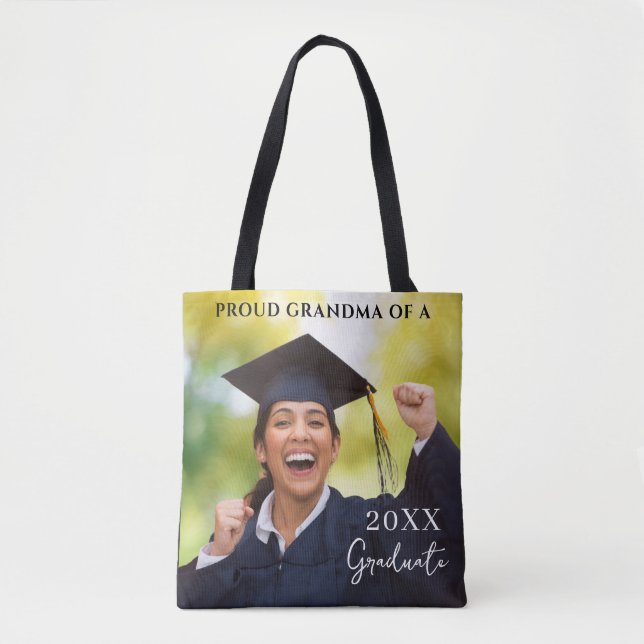 Studenten Photo Proud Grandma Tygkasse (Framsida)