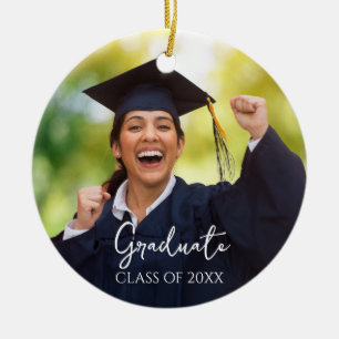 Studenten Photo Proud Student Gift Julgransprydnad Keramik