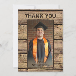 Studenten Photo Rustic Land Wood Tack Kort