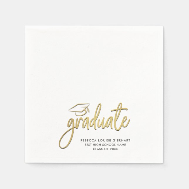 Studenten Photo Script 2024 Grad Party Pappersservett (Framsidan)