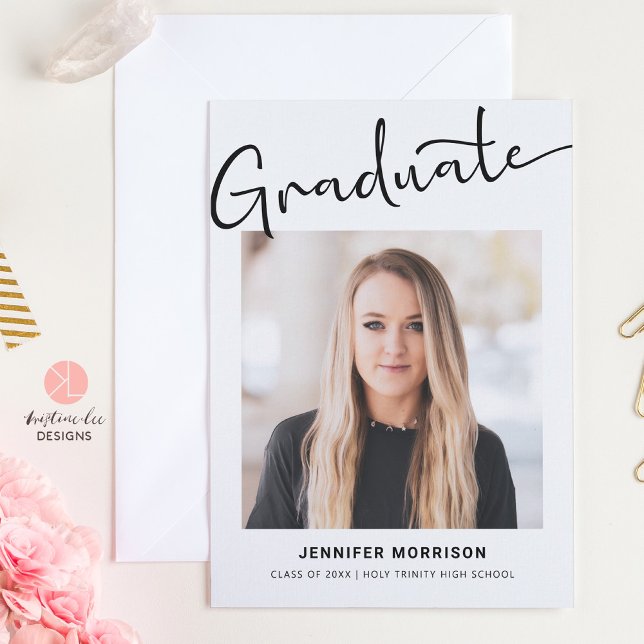 Studenten Photo Script Modern High School Senior Meddelande (Skapare uppladdad)