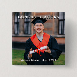 Studenten Photo Snyggt Keepsak Knapp