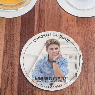 Studenten Photo Tack klass för 20XX Anpassningsbar Underlägg Papper Rund