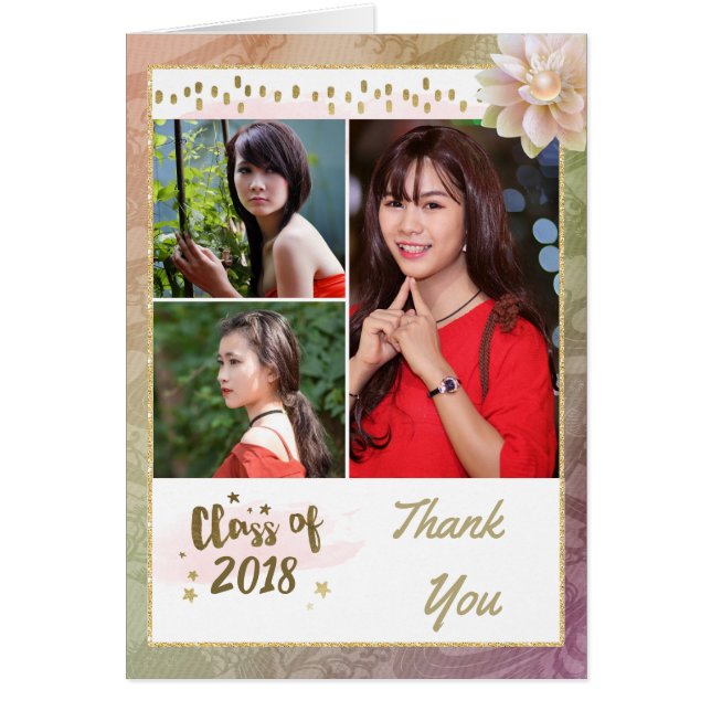 Studenten Photo Tack OBS Kort (Framsidan)