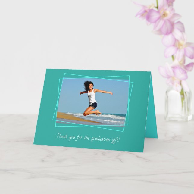 Studenten Photo Tack vikt Kort (Orkide)