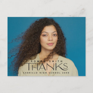 Studenten Photo Tack Vykort