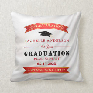 Studenten Pillow White Satin Kudde