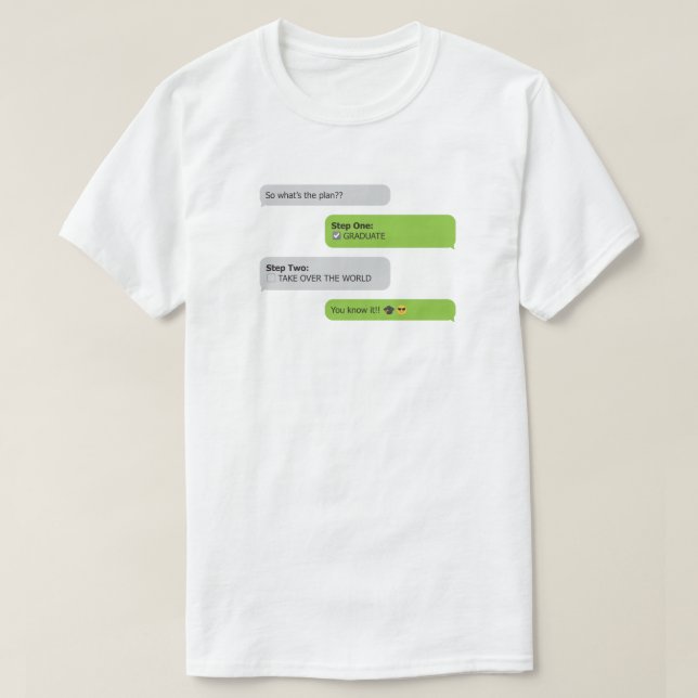 Studenten Plan Chatta T-Shirt (Design framsida)