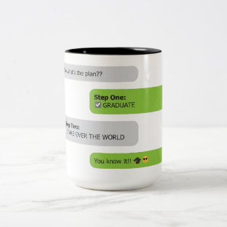 Studenten Plan Chatta T-Shirt Två-Tonad Mugg