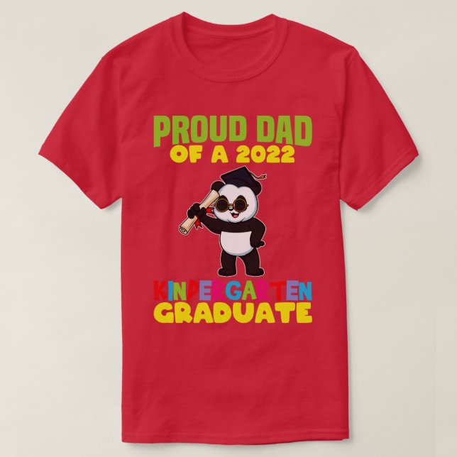 Studenten Proud Pappa 2022 Kindergarten Student 11 T Shirt (Design framsida)