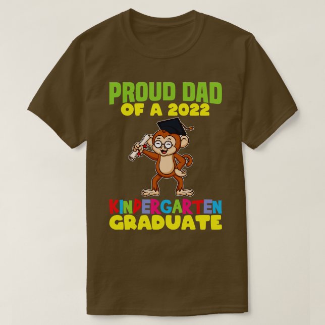 Studenten Proud Pappa 2022 Kindergarten Student 1 T Shirt (Design framsida)