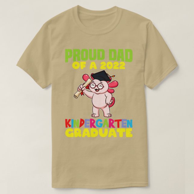 Studenten Proud Pappa 2022 Kindergarten Student 3 T Shirt (Design framsida)