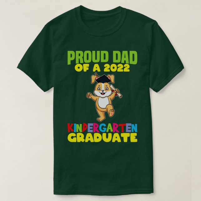 Studenten Proud Pappa 2022 Kindergarten Student 5 T Shirt (Design framsida)