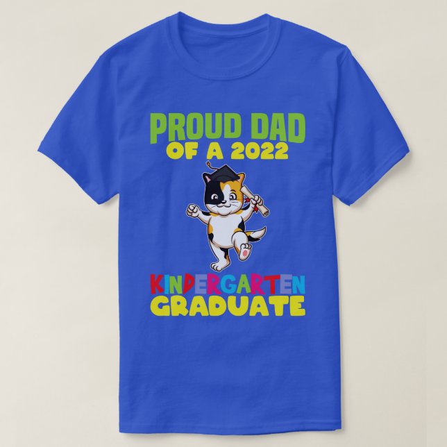 Studenten Proud Pappa 2022 Kindergarten Student 8 T Shirt (Design framsida)