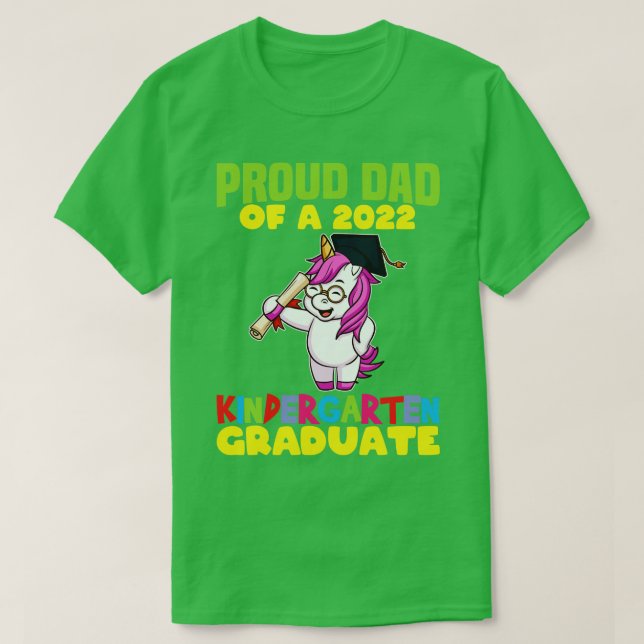 Studenten Proud Pappa 2022 Kindergarten Student 9 T Shirt (Design framsida)