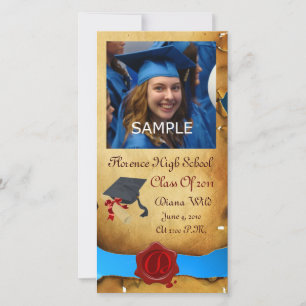 STUDENTEN RED BROWN VAX SEAL MONOGRAM Blue