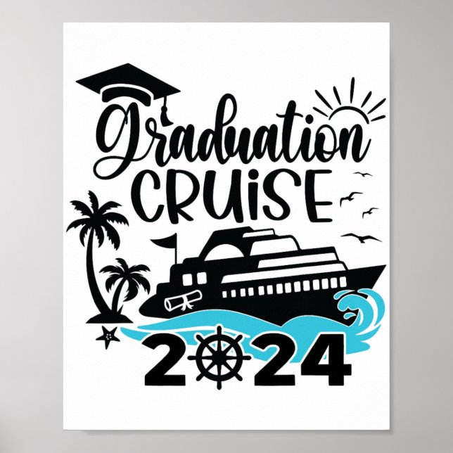 Studenten Resa Cruise 2024 Frakt Party Cruise Wome Poster (Framsidan)