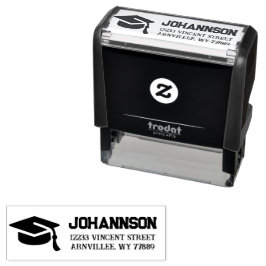 Studenten Returadress Self Inking Rubber Frimärke Självfärgande Stämpel