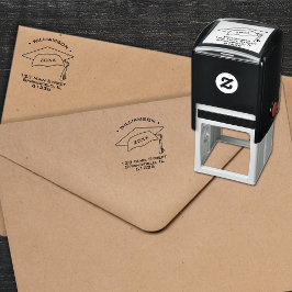 Studenten Returadress Självfärgande Stämpel