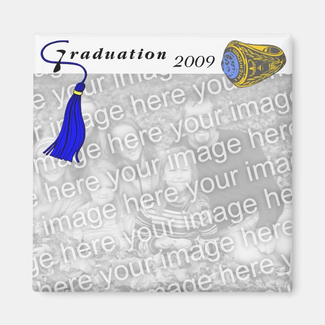 Studenten Ring BLUE Magnet (Framsidan)
