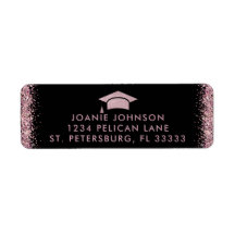 Studenten Ro Guld Rosa Cap och Tassel