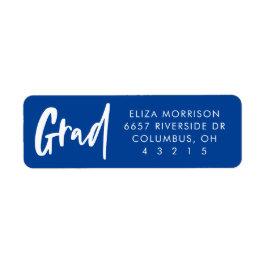 Studenten roligt djärv modern returadress etikett