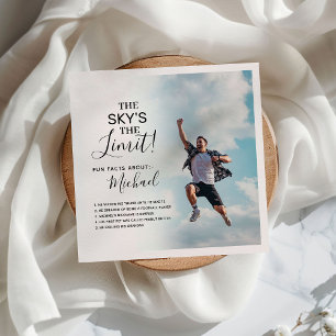 Studenten Roligt har foto "Skys the limit!" Pappersservett
