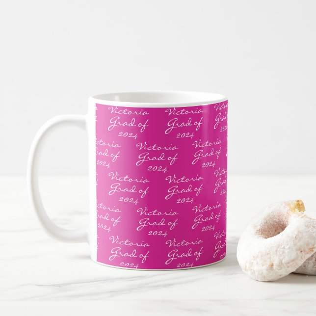 Studenten Rosa Grad Coffee Kaffemugg (Med munk)