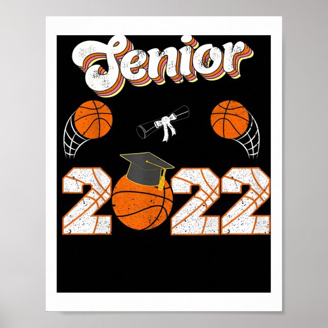 Studenten Senior Basketball Player Poster (Framsidan)