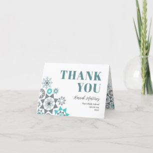 Studenten Shapes Tropicana Teal Folded Tack Kort