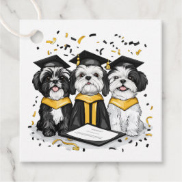 Studenten Shih Tzu Hundar Gåvor Etiketter