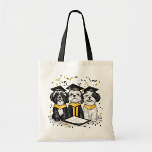 Studenten Shih Tzu Hundar Tygkasse