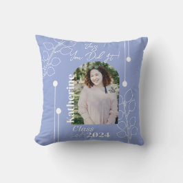 Studenten Simple Foliage Photo Lavender Kudde