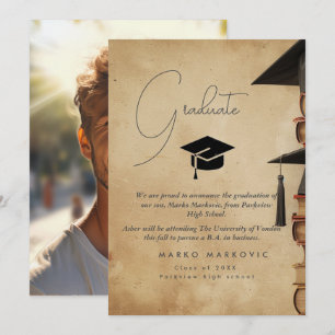 Studenten Son I Rustic-meddelande Meddelande