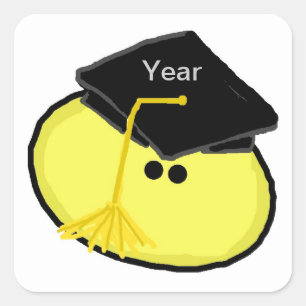 Studenten Stickers eller Class Reunion Namn bricka Fyrkantigt Klistermärke