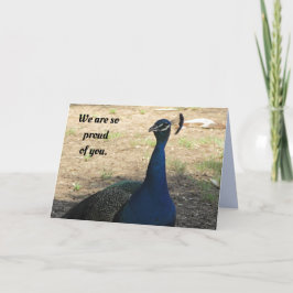 Studenten stolt över er Peacock Student Helgkort