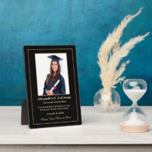 Studenten Student Photo Guld Black Personalize